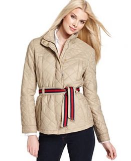 Tommy Hilfiger Coat, Double Breasted Belted Trench