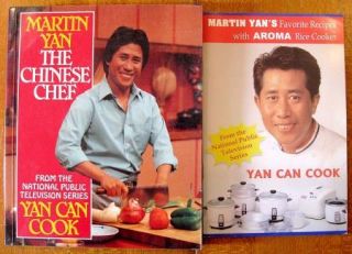 Lot of 2 Martin Yan Cookbooks The Chinese Chef Favorite Recipes with