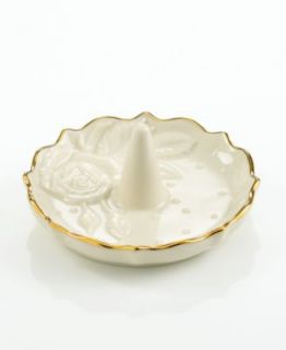 Lenox Porcelain Gifts, Ivory Rose Ring Holder 3 1/8