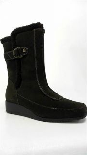 Karen Scott Maura Womens Ankle Boots Sz 8 M Chocolate 1 2 Heel Solid