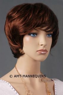Short Synthetic Hair Wig for Mature Women 029
