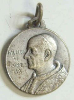 1975 Catholic Paulus VI Pont Max Medallion Pendnt 41799
