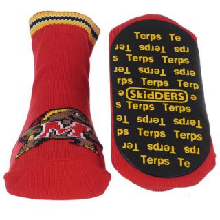 Maryland Terrapins Infant Skid Proof Gripper Socks White Red