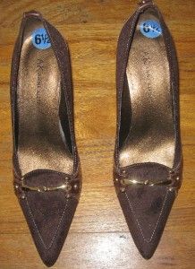 Classy Stylish Brown AK Anne Klein Heels Size 6 5M