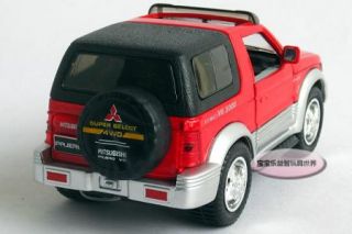 New MITSUBISHI1 24 Pajero Alloy Diecast Model Car Red B228