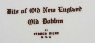 Bits of Old New England OLD DOBBIN ~Vernon Kilns 1940s Collectors