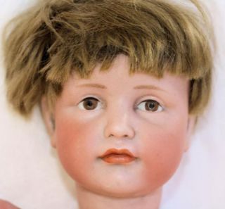 Antqiue Kammer Reinhardt K R 114 Bisque Doll Painted Eyes Hans