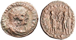 Scarce Maximian Radiate Coin Gift of Jupiter Alexandria Egypt Mint