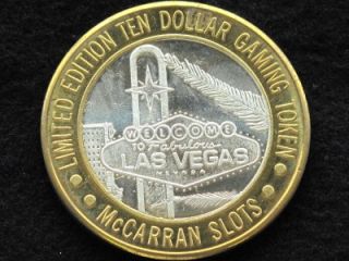 McCarran Slots Casino Silver Strike Gaming Token Nevada