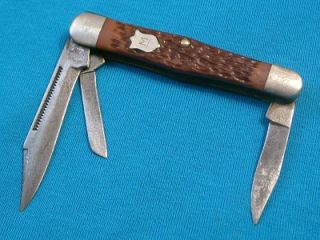 Vintage McGrew Arkansas USA Whittler Stockman Jack Knife Knives Pocket