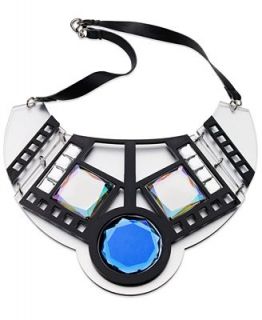 Bar III Necklace, Color Block Electro Statement Necklace