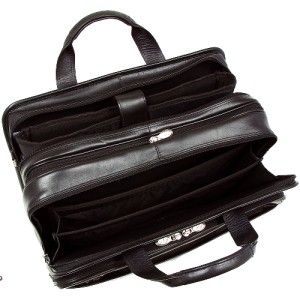 McKlein Walton 17 Expandable Leather Laptop Briefcase R Series