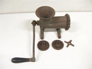 Enterprise Tinned Meat Grinder No 22 Meat Chopper w Attachments