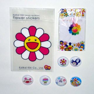 Takashi Murakami Kaikaikiki Flower DOB Mushroom Stickers Strap and