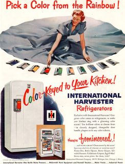 International Harvester Refrigerator Color Keyed Sundblom Studios 1951