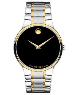 Movado Watch, Mens Serio Two Tone Stainless Steel Bracelet 38mm