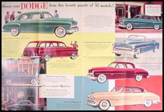 1952 Dodge Brochure Coronet Meadowbrook Wayfarer