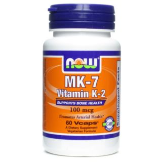 Now Supplements Vitamin K 2 MK7 100 mcg 60 VCaps
