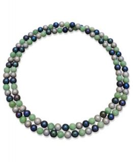 Cultured Freshwater Pearl Necklace, Blue   Necklaces   Jewelry