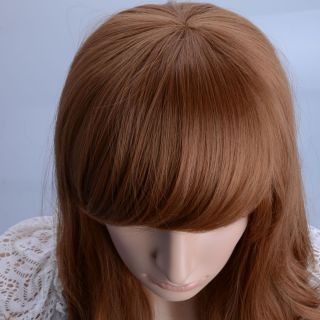 Fashion Cosplay Ladies 22 Wig Medium Curly Hair Golden Yellow