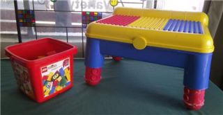 Mega Blocks Building Center Table Storage Lego Duplo Tyco Toddler Toy