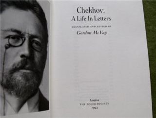 Society Book & Slipcase Chekhov A Life In Letters Edited Gordon McVay