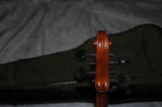 Antique 4 4 Violin Marked Oscar Meinel 1777 w Case