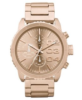 Diesel Watch, Chronograph Rose Gold Tone Stainless Steel Bracelet