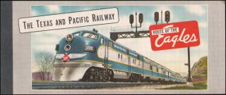 Train Ticket Texas and Pacific Railway Route of The Eagles