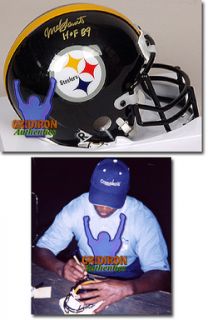 Mel Blount RARE Autographed Pittsburgh Steelers Mini Helmet w HOF Insc
