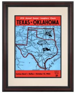 Mounted Memories Wall Art, Framed Texas vs Oklahoma Football Program