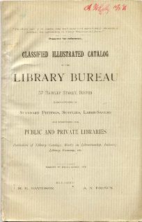 Melvil Deweys Library Bureau