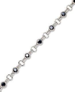 Victoria Townsend Sterling Silver Bracelet, Sapphire (5 ct. t.w.) and