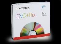 Blank Memorex DVD R DL Dual Layer 8x 8 5 GB Discs