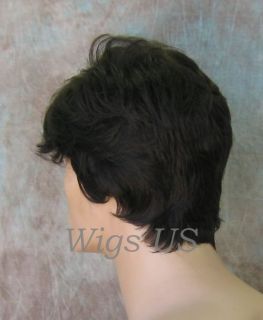 thick and wavy mens full hairpiece no tape or clips necessary color