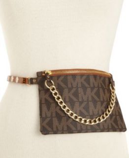 MICHAEL Michael Kors Belt, Logo Saddle Belt Bag   Handbags