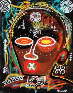 primitive outsider African folk art brut by Christian Mengele   UBUNTU
