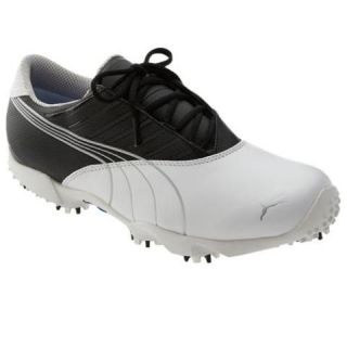 New Puma Mens Course Saddle Wide Golf Shoes White Black