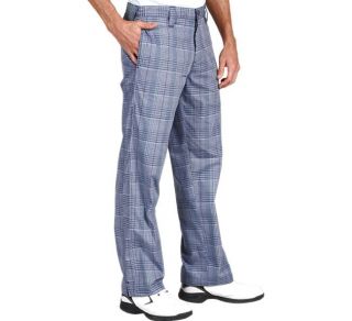 Oakley Swagger Pants White Size 32 Mens Blue Plaid Casual Golf Dress