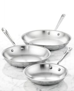 All Clad Stainless Steel French Skillets   Cookware   Kitchen