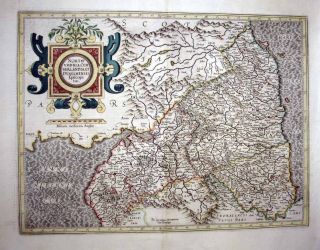 1633 Mercator Grand Survey of England Five Folio Maps