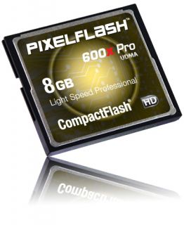 8GB CF Memory by PIXELFLASH 600X High Speed 8g CompactFlash Card Ultra