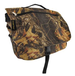 Forest Camouflage Messenger Bag with Black Trim