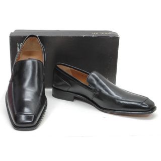 New NIB MEZLAN 1438 Made in Spain Black Square Toe Dress LOAFERS SHOES