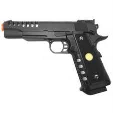 Spring Power Airsoft Pistol Metal 1 1 Scale Replica Black New