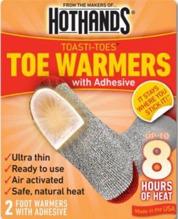 HALF CASE OF HOT HANDS TOE WARMERS  20 2PKs KEEP TOES WARM UP TO 8