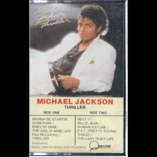 Michael Jackson Thriller Cassette VG Canada Epic QET 38112