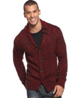 Sean John Sweater, Shawl Neck Button Sweater