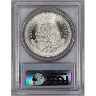 1948 MO Mexico Silver 5 Pesos PCGS MS66