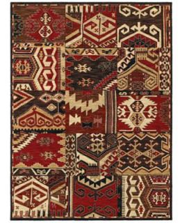 Shaw Living Area Rug, American Abstracts Collection 07800 Sparta Red 3